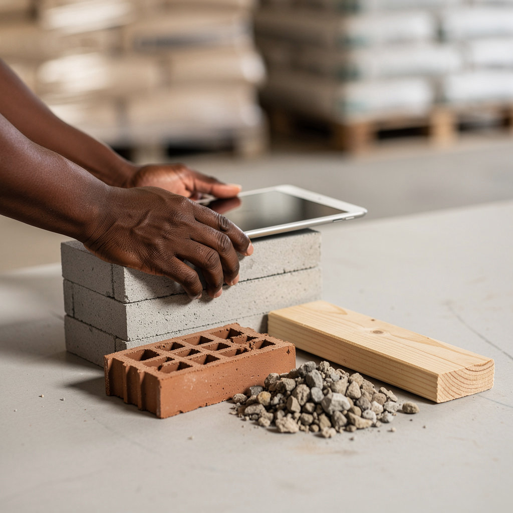 B-Estates construction materials delivery to site in Cameroon